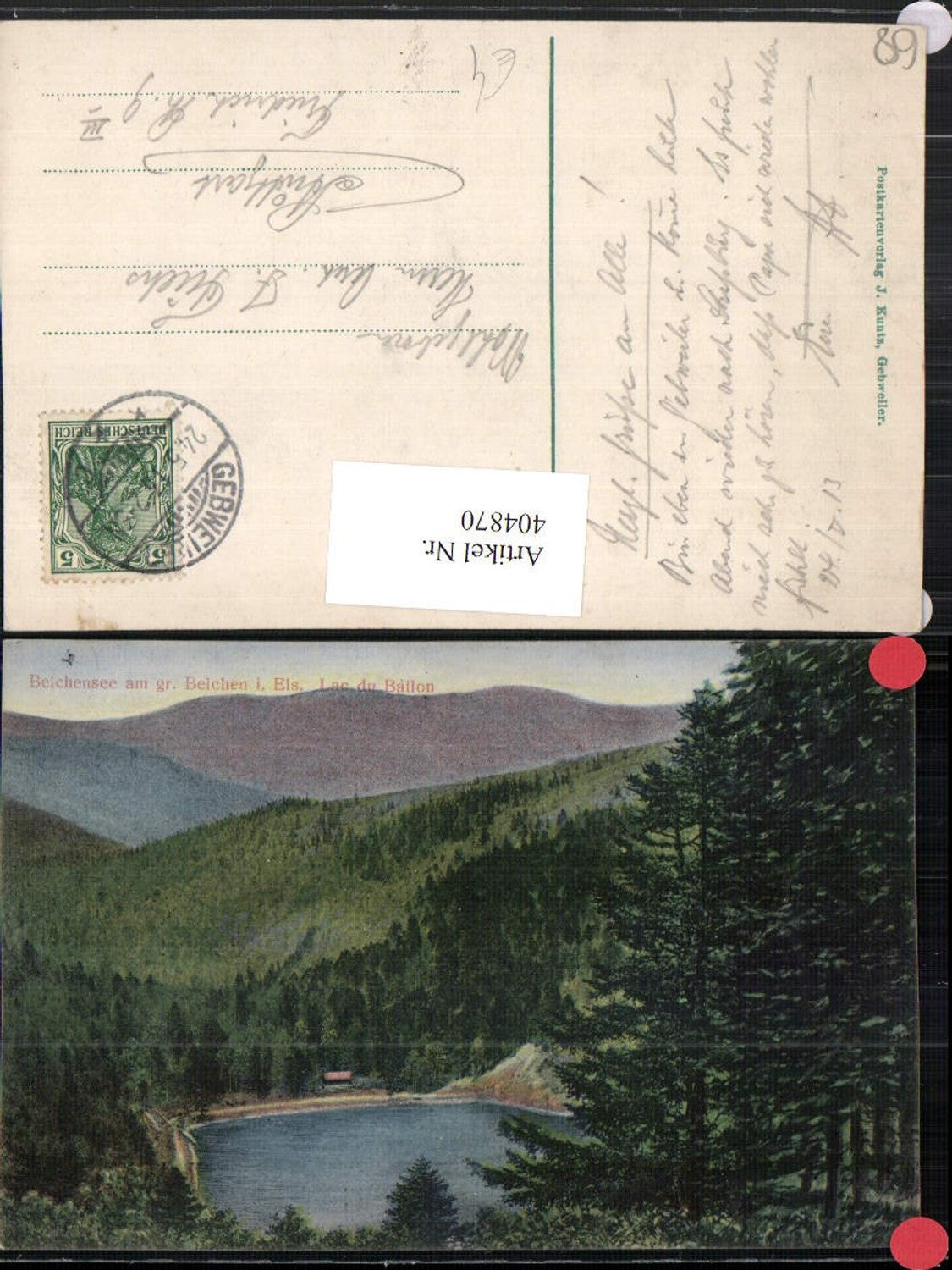 404870,Elsass Haut-Rhin Belchensee See am großen Belchen im Elsass