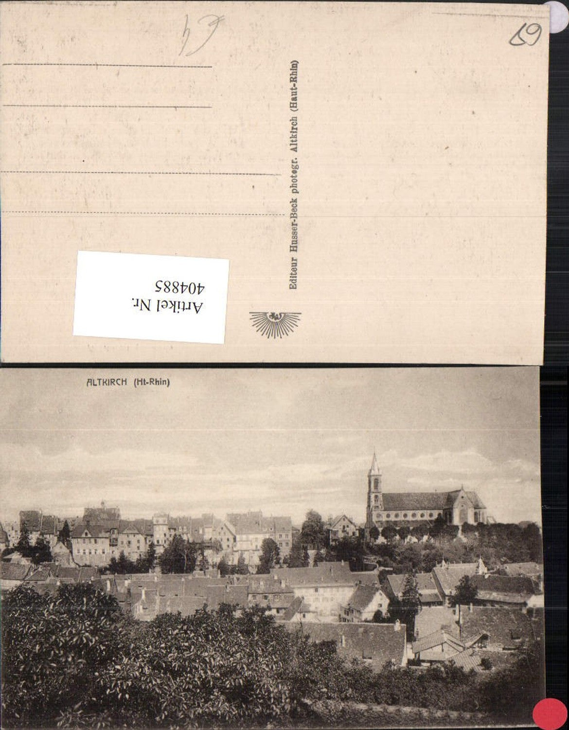 404885,Elsass Haut-Rhin Altkirch Teilansicht
