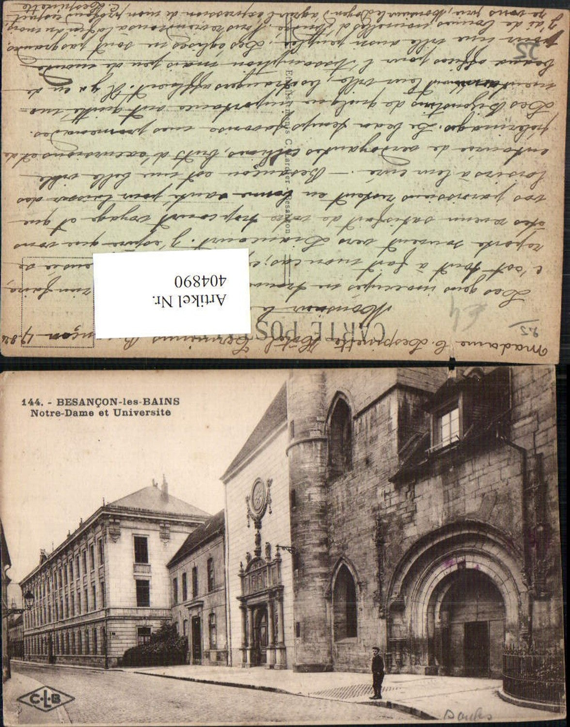 404890,Franche-Comte Doubs Besancon-les-Bains Notre-Dame et Universite Kirche Universität