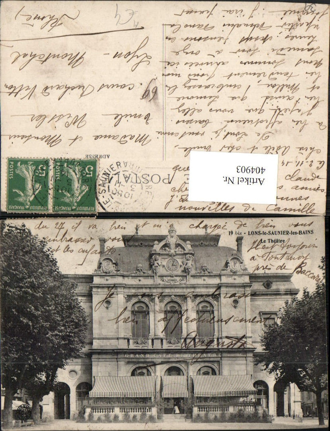 404903,Franche-Comte Jura Lons-le-Saunier-les-Bains Le Theatre Theater