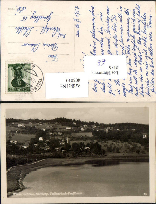 405010,Wienerwaldsee See Bartberg Tullnerbach Pressbaum Teilansicht