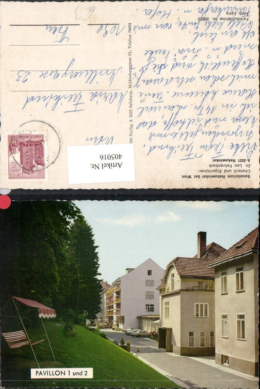 405016,Rekawinkel Sanatorium Pavillon 1 und 2