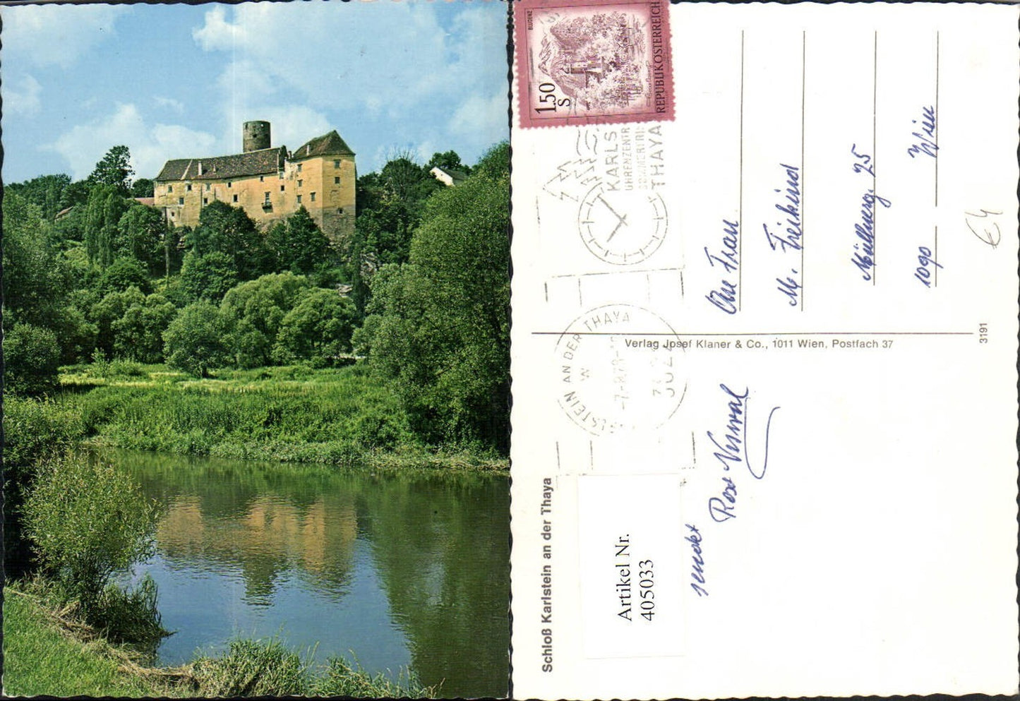 405033, Karlstein Castle on the Thaya