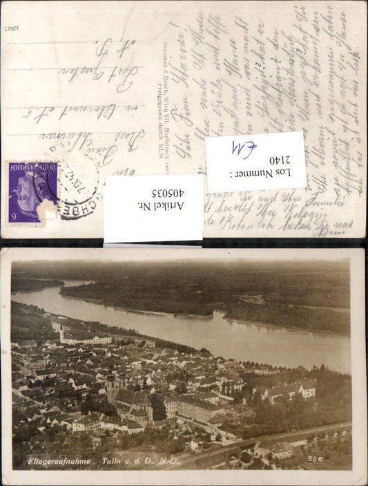 405035,Tulln an d. Donau Totale Fliegeraufnahme