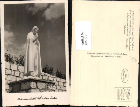 405053,Kleinschweinbarth Fatima Statue