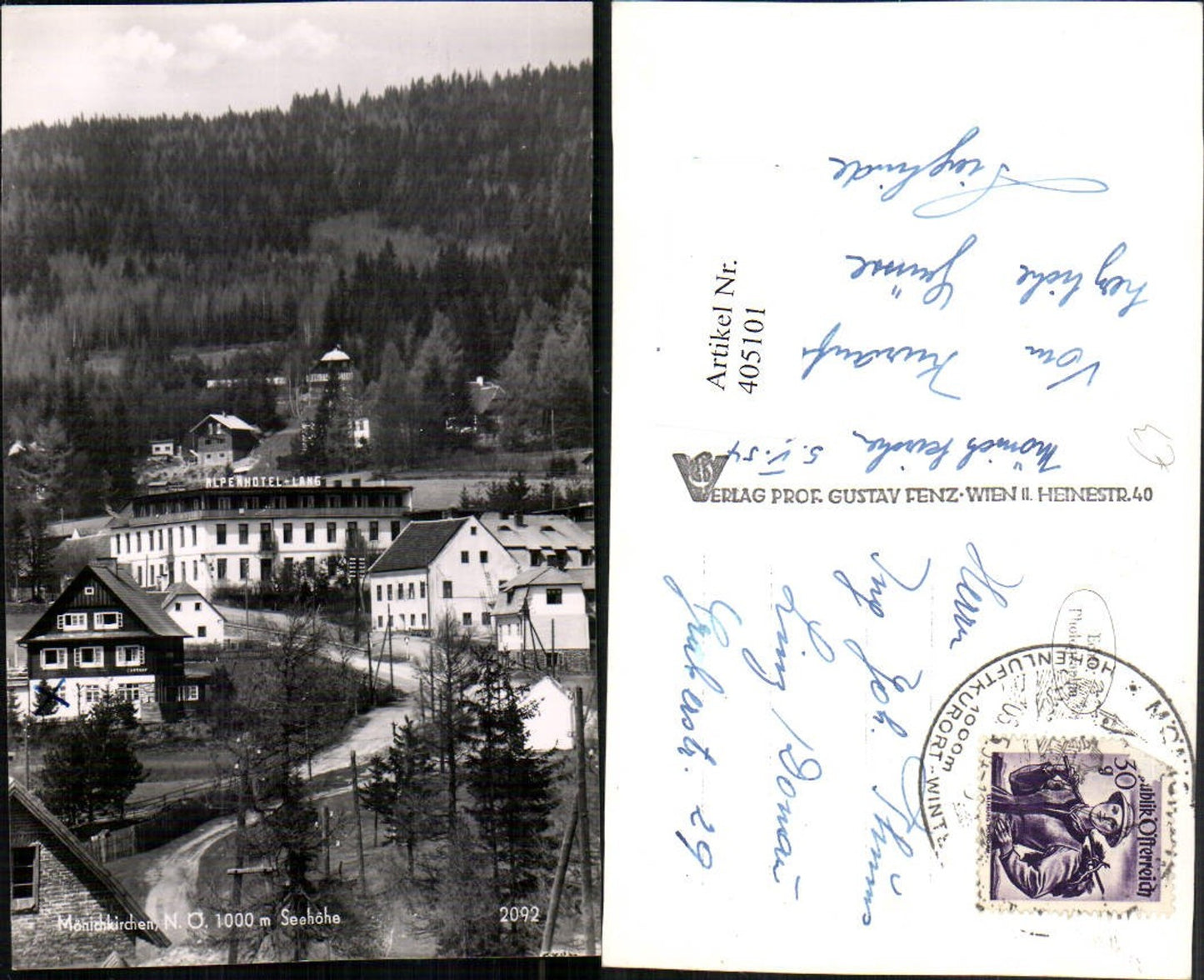 405101,Mönichkirchen Teilansicht Alpenhotel Lang