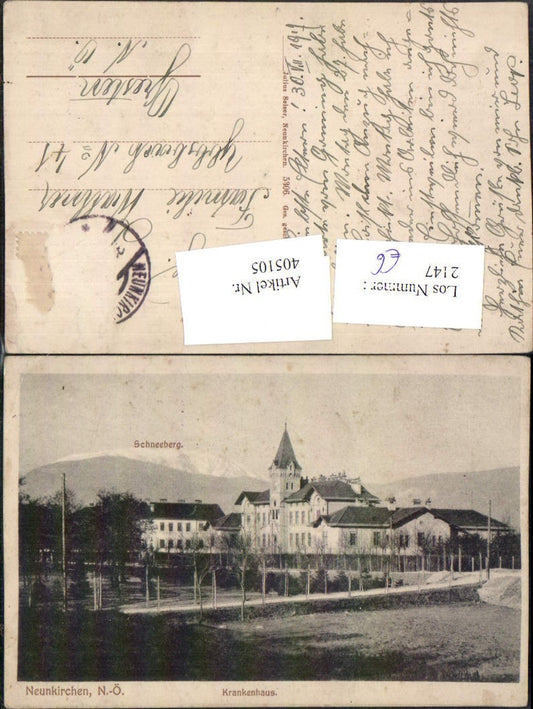 405105,Neunkirchen Krankenhaus m. Schneeberg