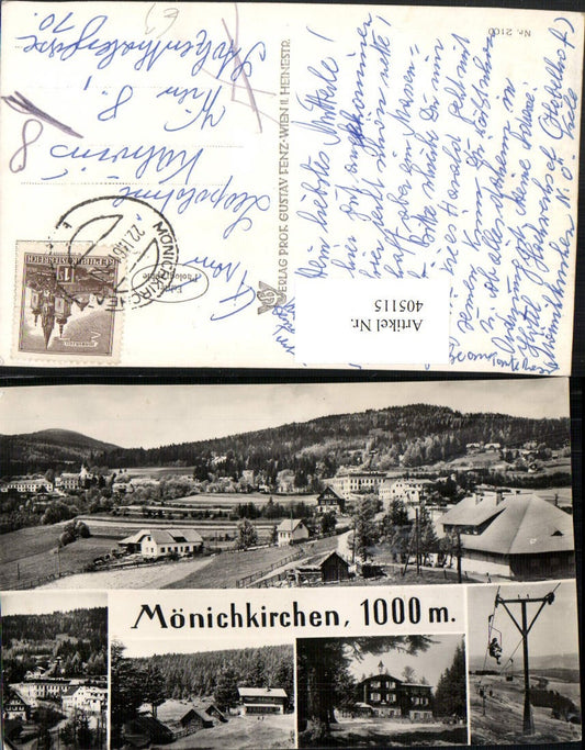 405115,Mönichkirchen Totale Sessellift Mehrbildkarte