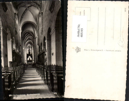 405193,Stift Heiligenkreuz Kirche Innenansicht