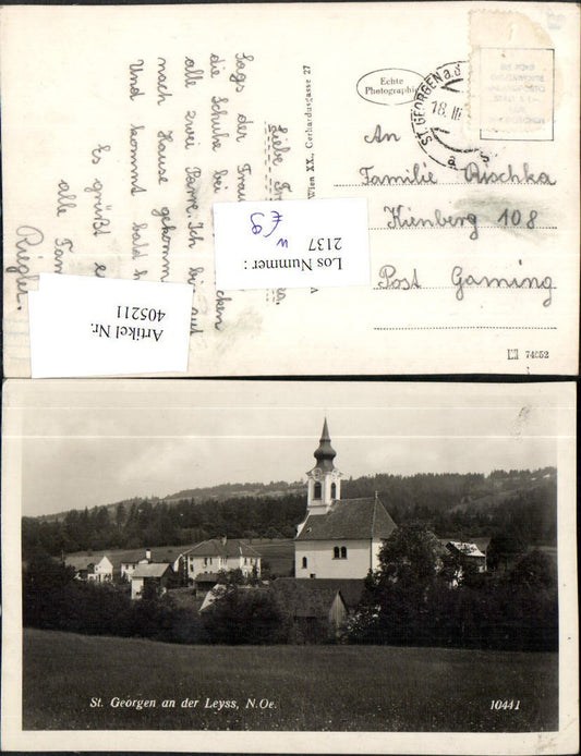 405211,St. Georgen an d. Leyss Leys Teilansicht Kirche