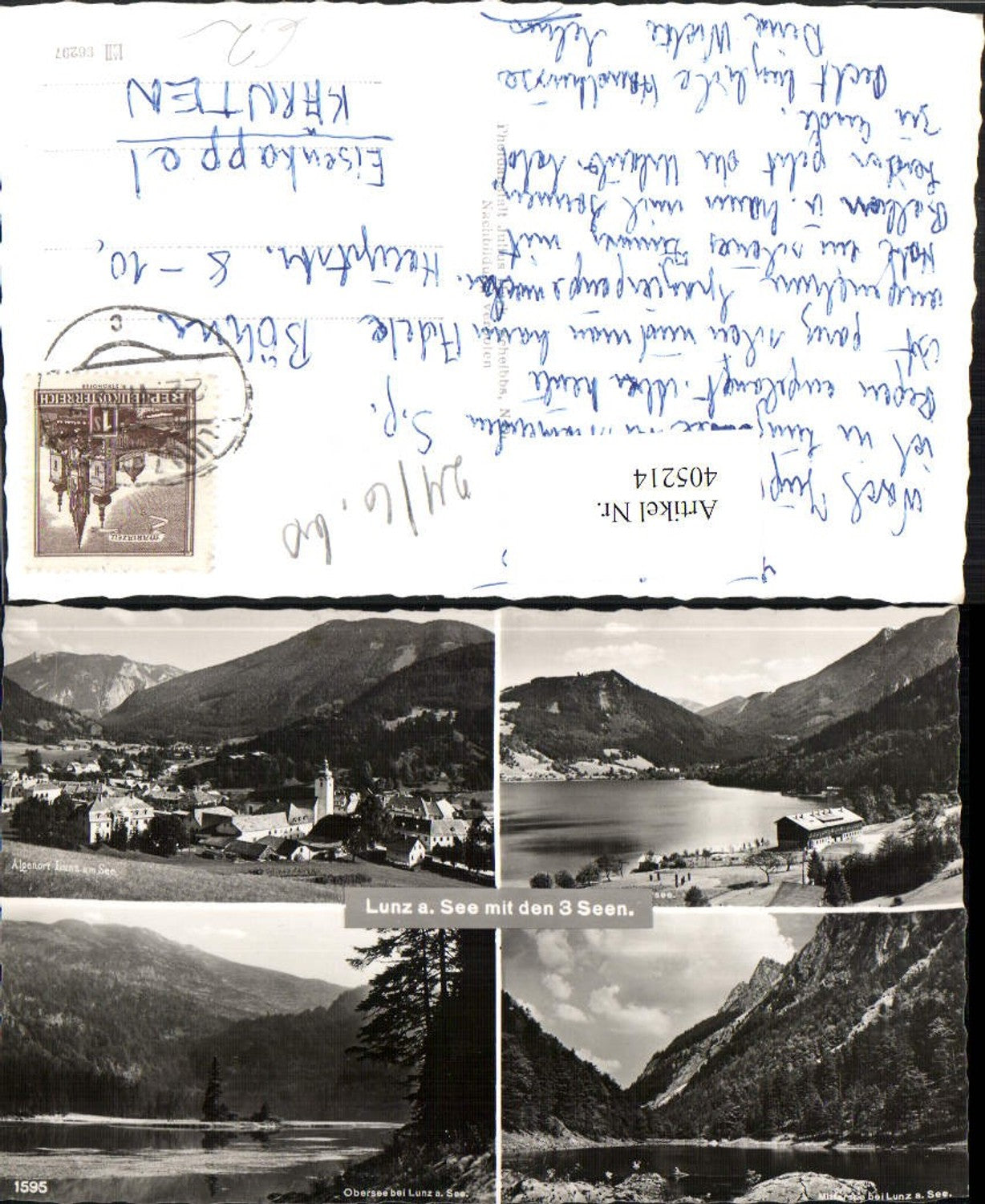 405214,Lunz am See Totale Seen Mehrbildkarte