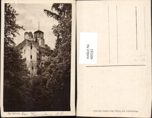 405241,Araburg Ruine b. Kaumberg