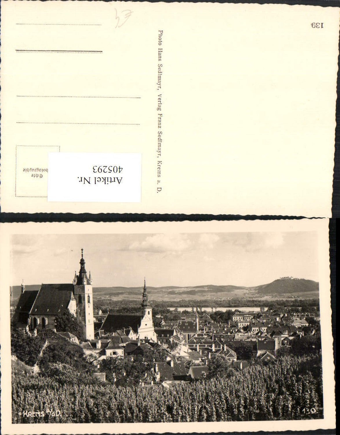 405293,Krems an d. Donau Teilansicht Kirchen