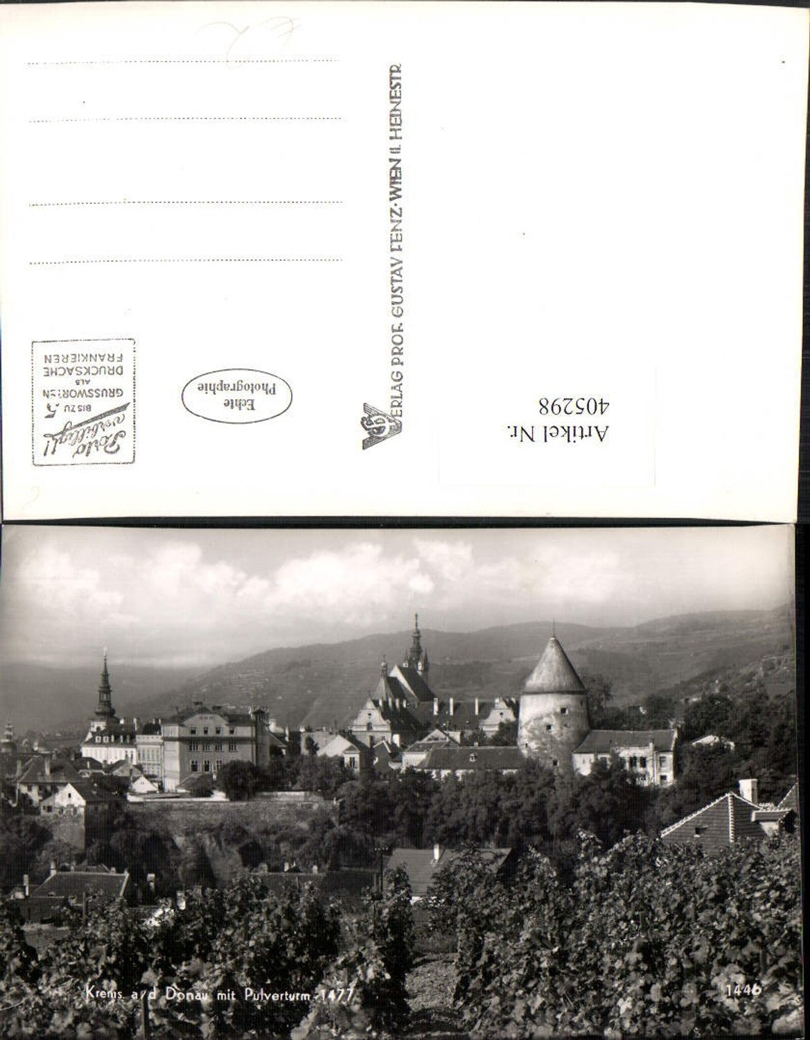 405298,Krems an d. Donau Teilansicht m. Pulverturm