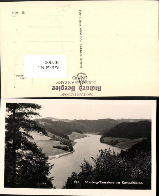405308,Idolsberg-Thurnberg am Kamp Stausee