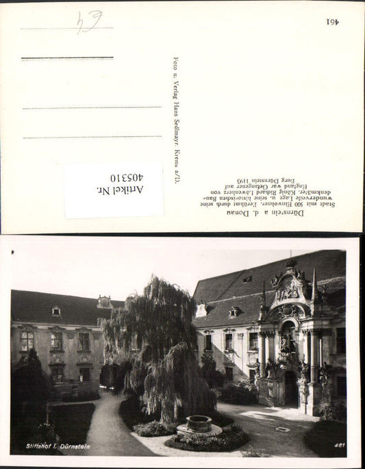 405310,Dürnstein an d. Donau Stiftshof Stift