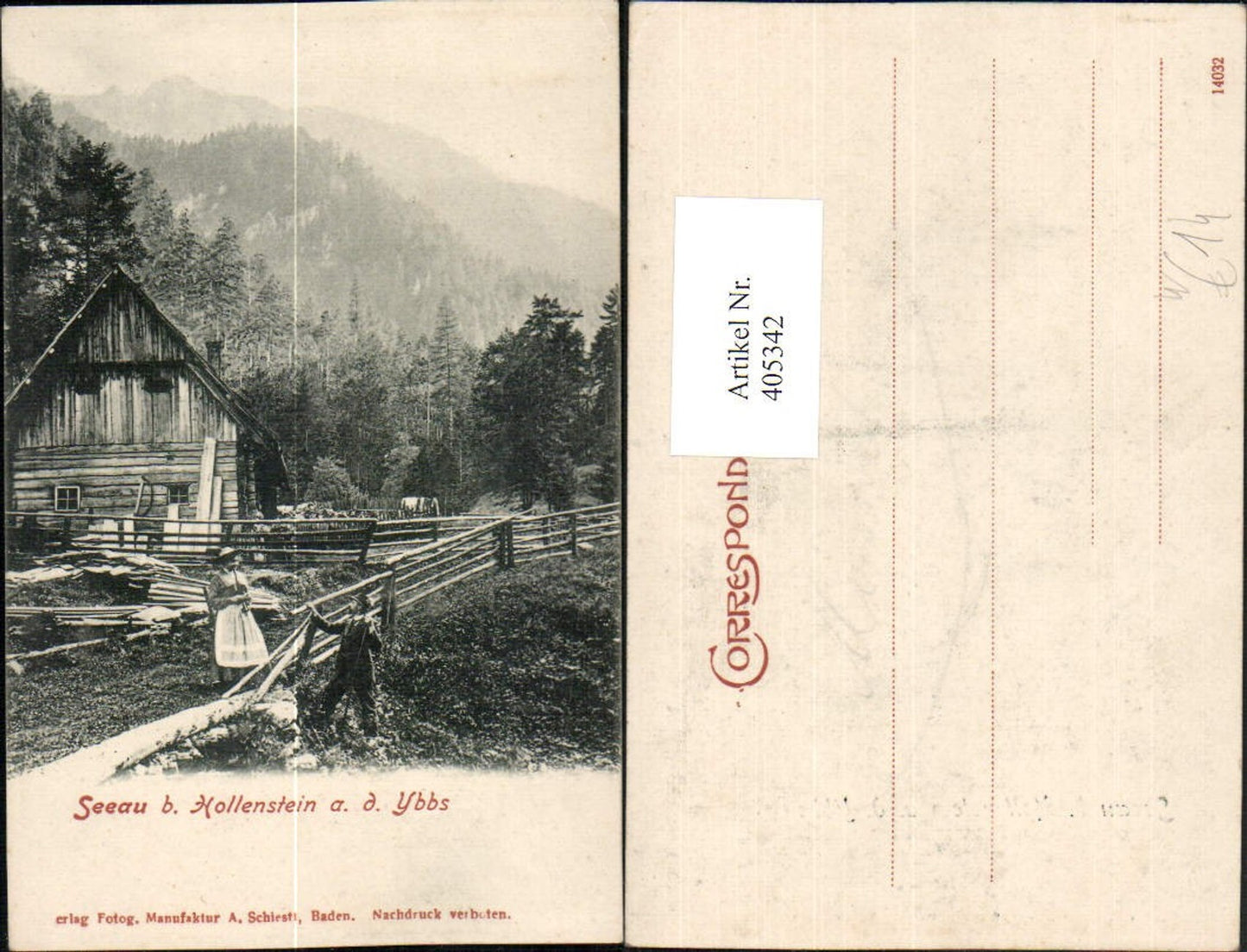 405342,Seeau b. Hollenstein an d. Ybbs Hütte