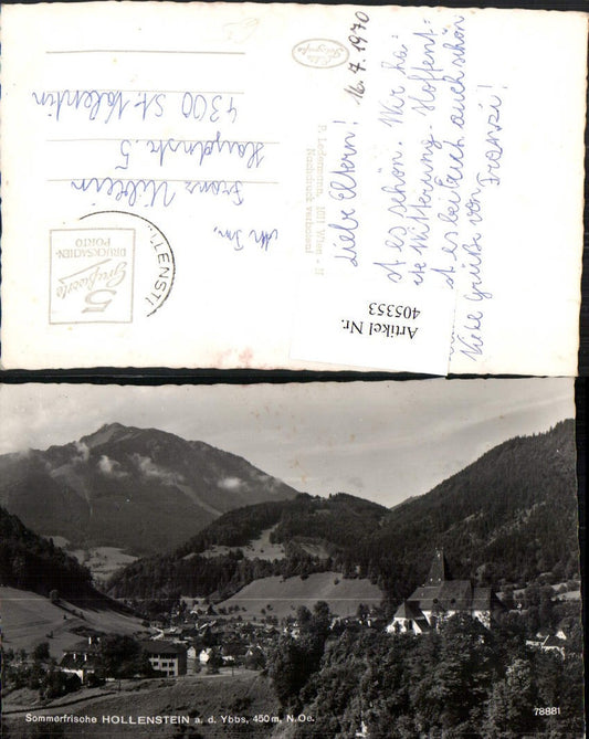 405353,Hollenstein an d. Ybbs Totale Bergkulisse