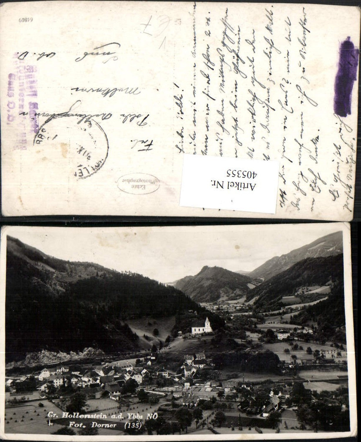 405355,Groß Hollenstein an d. Ybbs Totale Bergkulisse pub Foto Dorner 135