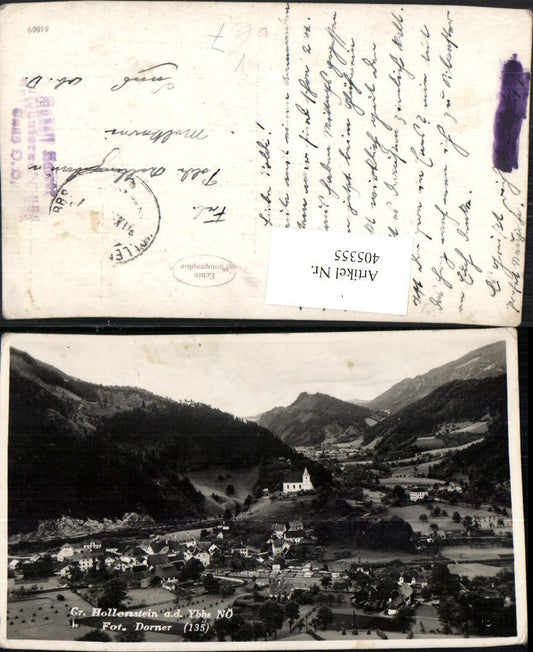 405355,Groß Hollenstein an d. Ybbs Totale Bergkulisse pub Foto Dorner 135