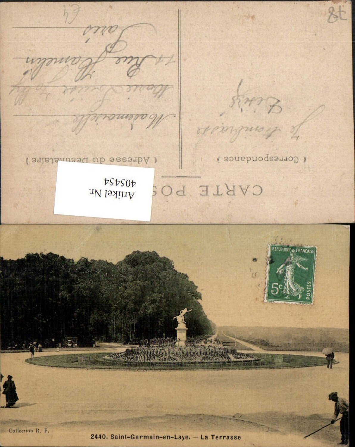 405454,Ile-de-France Yvelines Saint-Germain-en-Laye La Terrasse Statue