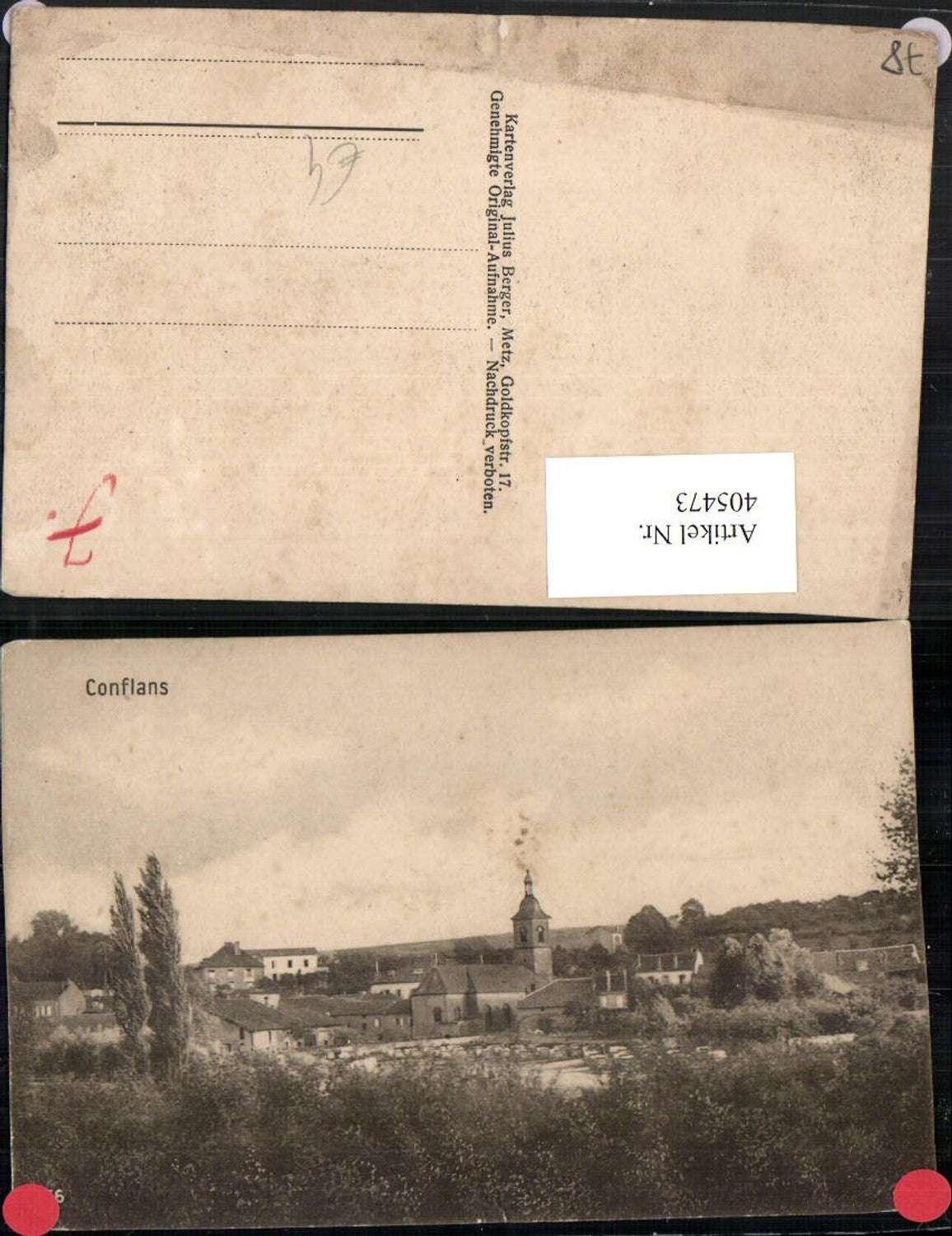 405473,Ile-de-France Yvelines Conflans Teilansicht Kirche