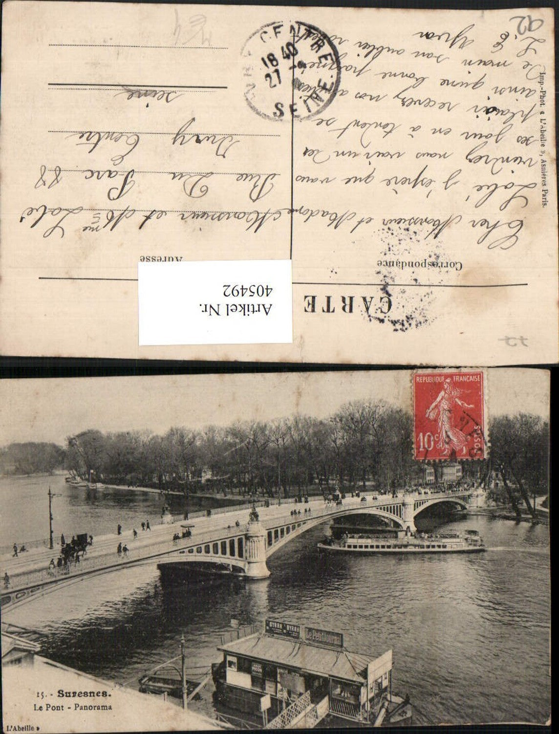 405492,Ile-de-France Hauts-de-Seine Suresnes Le Pont Panorama Brücke