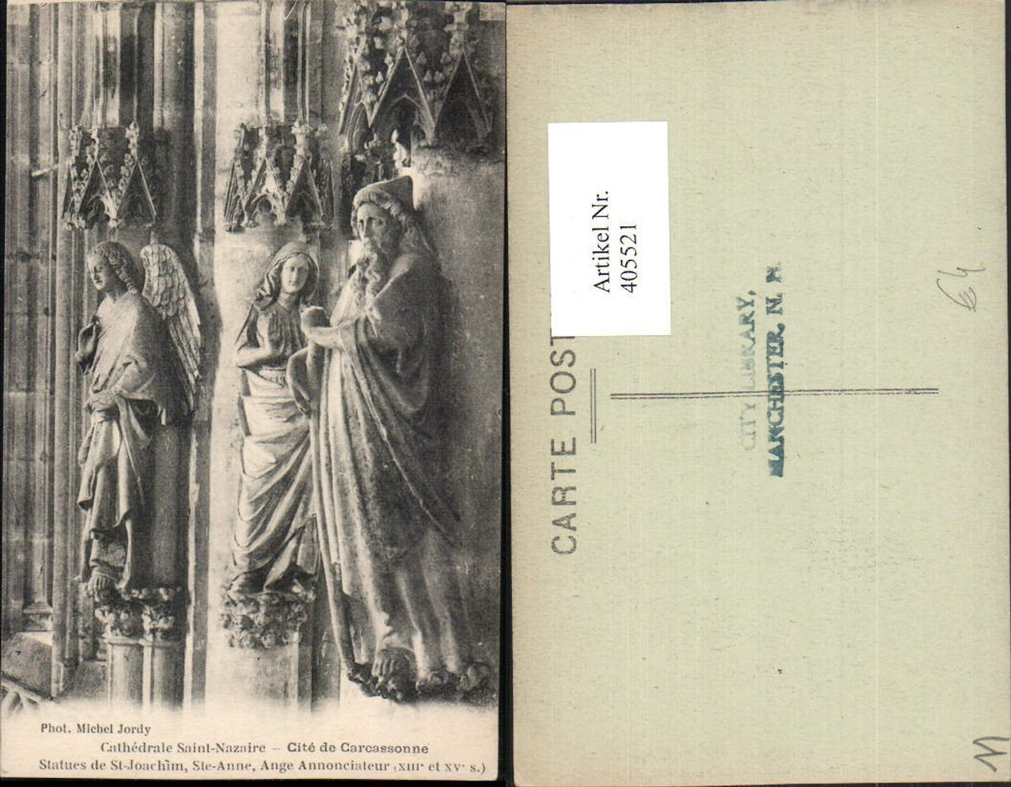405521,Languedoc-Roussillon Aude Carcassonne Cathedrale Saint-Nazarie Statuen