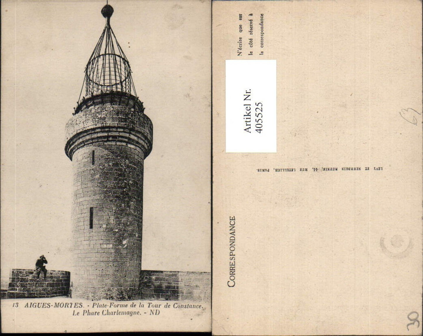 405525,Languedoc-Roussillon Gard Aigues-Mortes Plate-Forme de la Tour de Constance Turm