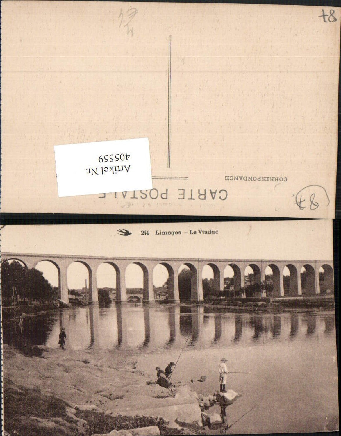 405559,Limousin Haute-Vienne Limoges Le Viaduc Viadukt Brücke Fischer