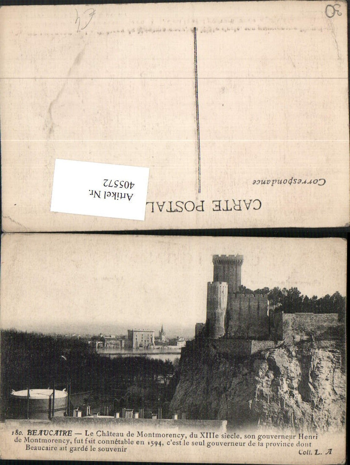 405572,Languedoc-Roussillon Gard Beaucaire Le Chateau de Montmorency Schloss