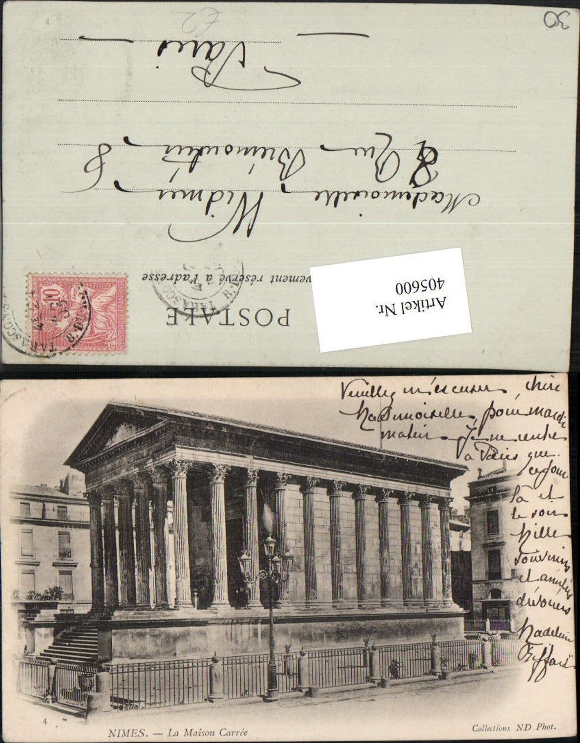 405600,Languedoc-Roussillon Gard Nimes La Maison Carree Tempel