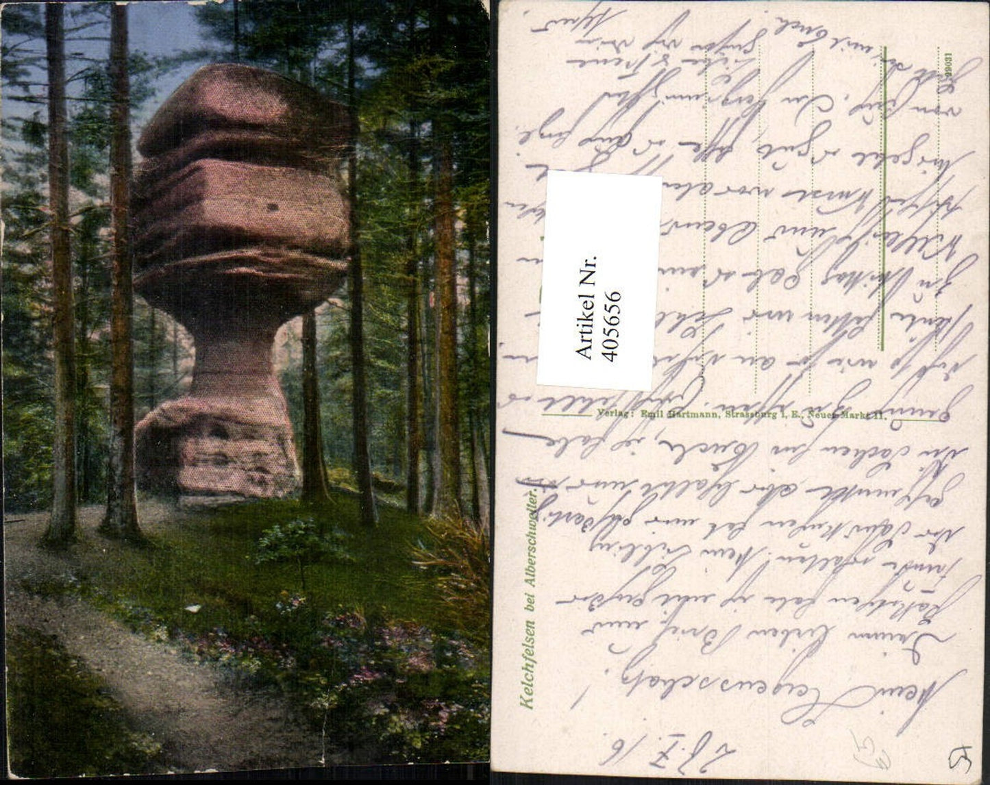 405656,Lothringen Moselle Kelchfelsen b. Alberschweiler Felsen