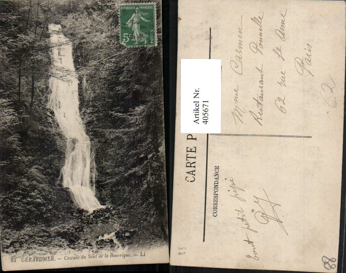 405671,Lorraine Gerardmer Cascade du Saut de la Bourrique waterfall