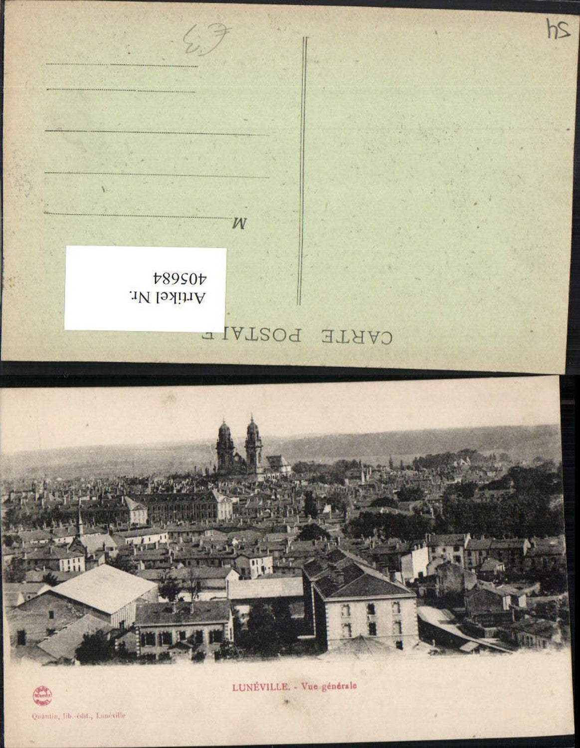 405684,Lothringen Meurthe-et-Moselle Luneville Vue generale Totale