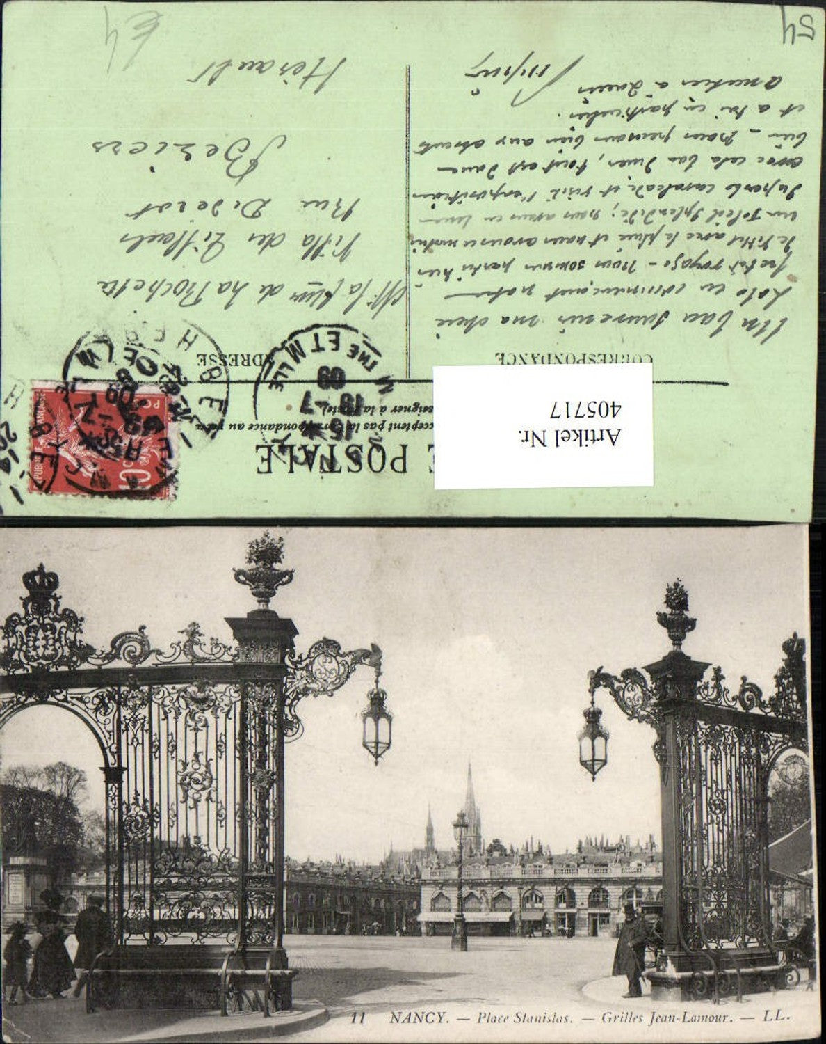 405717,Lothringen Meurthe-et-Moselle Nancy Place Stanislas Grilles Jean-Lamour Gitter