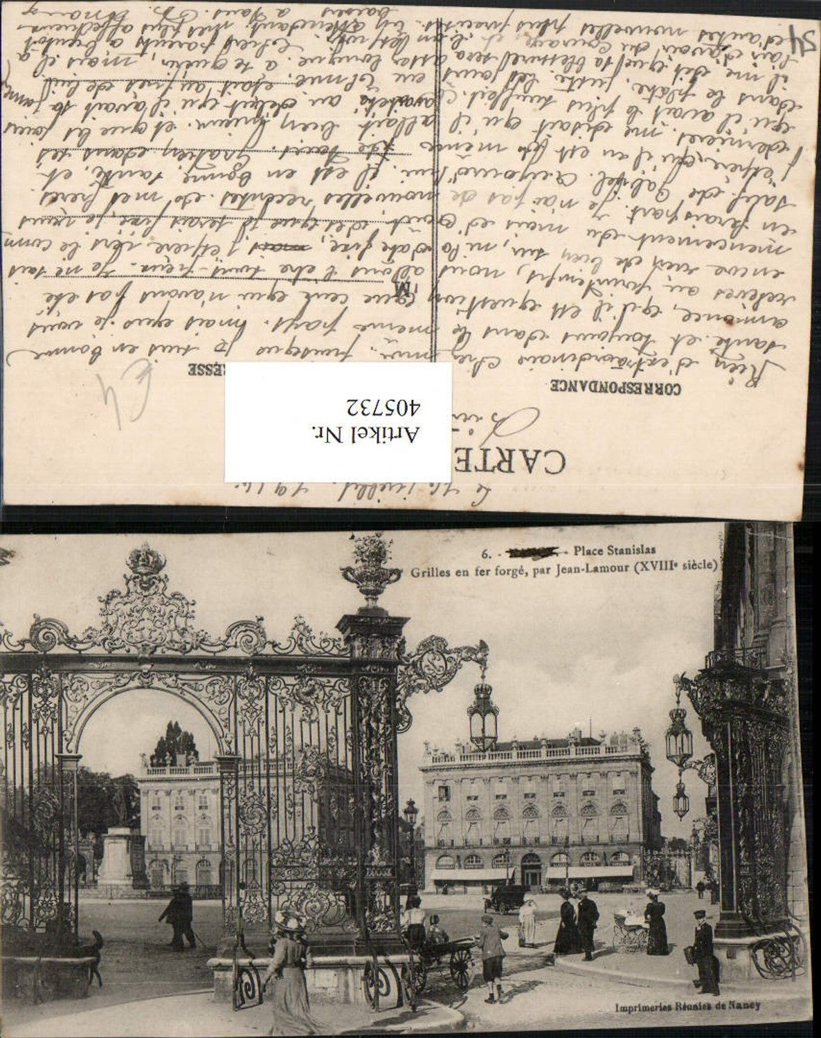 405732,Lothringen Meurthe-et-Moselle Nancy Place Stanislas Grilles Jean-Lamour Gitter