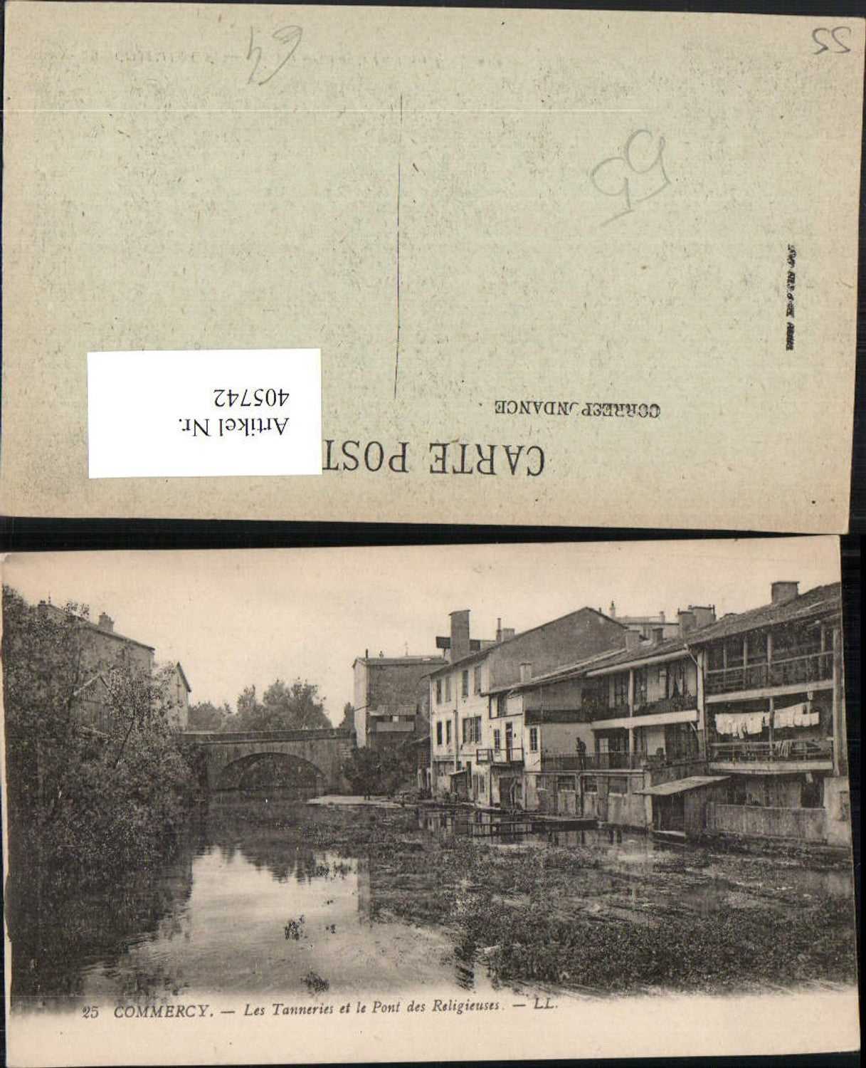 405742,Lothringen Meuse Commercy Les Tanneries et le Pont des Religieuses Brücke