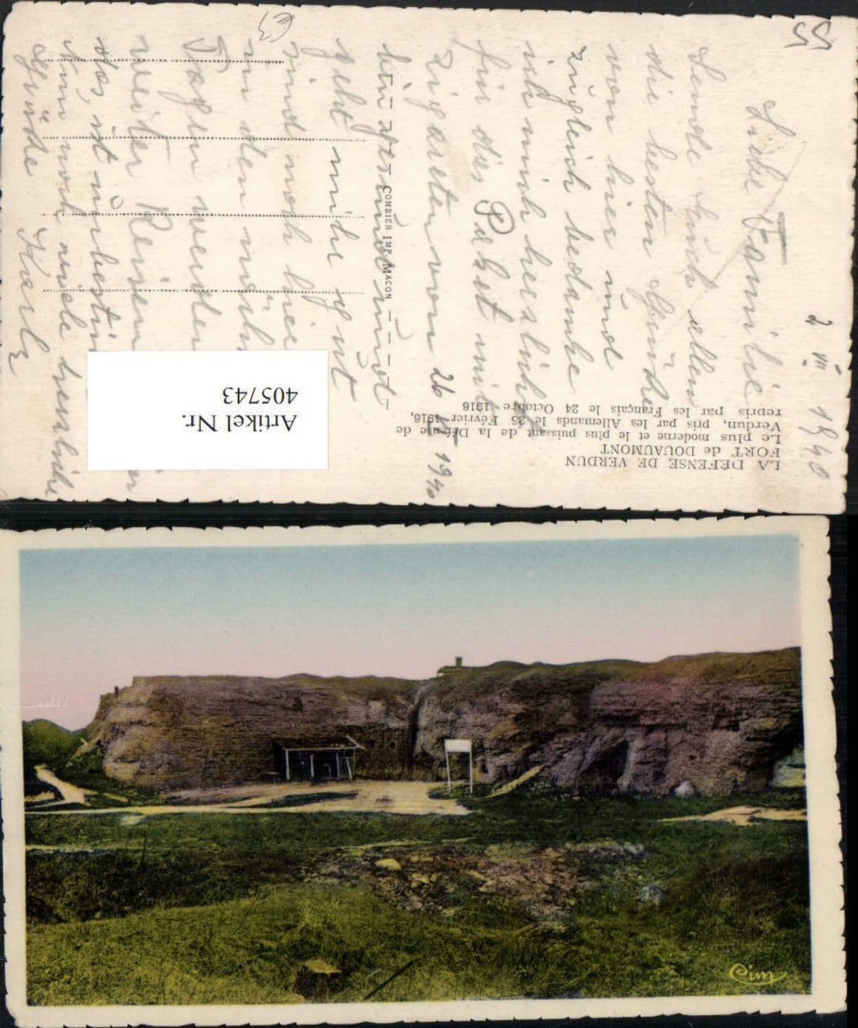 405743,Lothringen Meuse Verdun Fort de Douaumont Festung