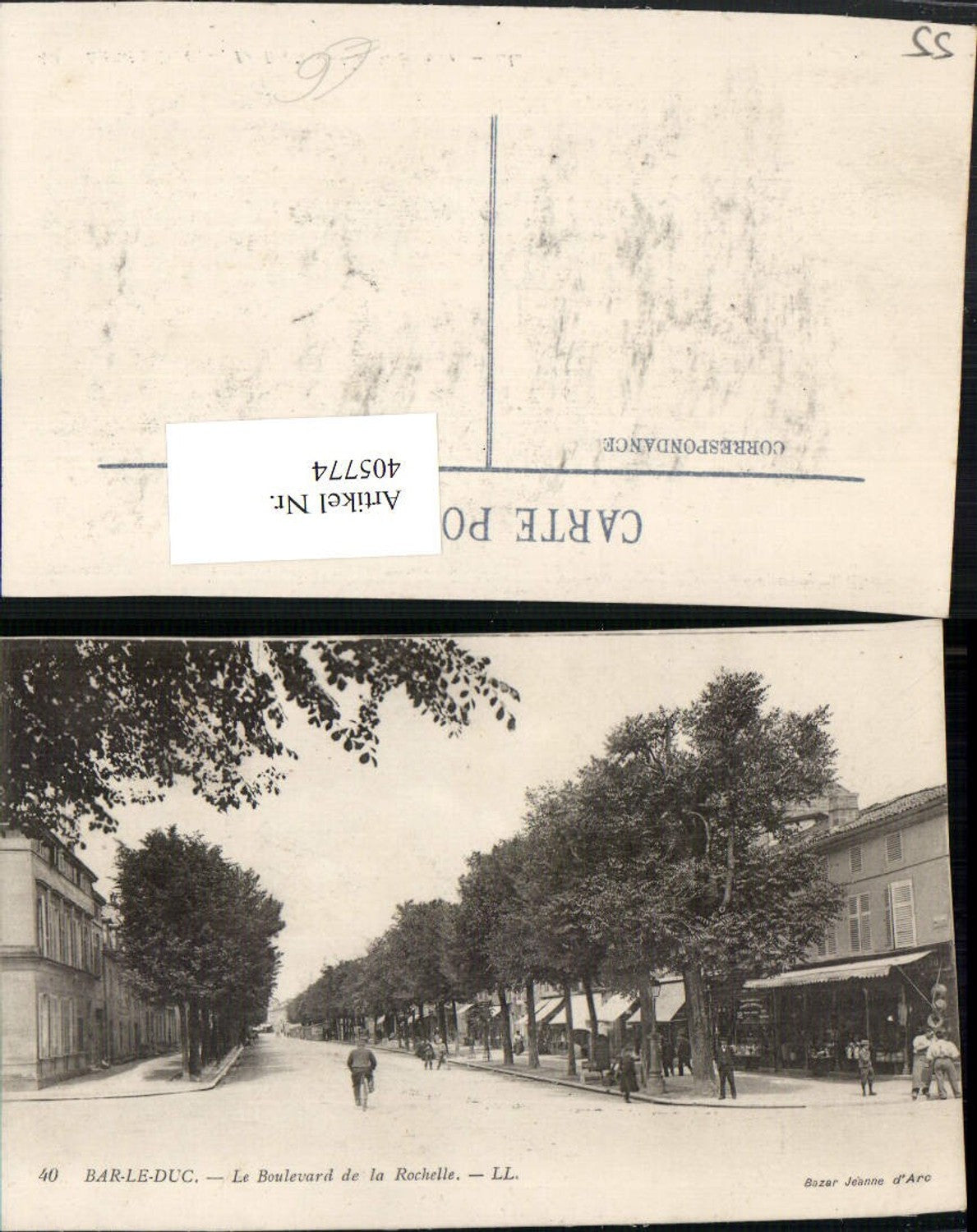 405774,Lothringen Meuse Bar-le-Duc Le Boulevard de la Rochelle Straßenansicht