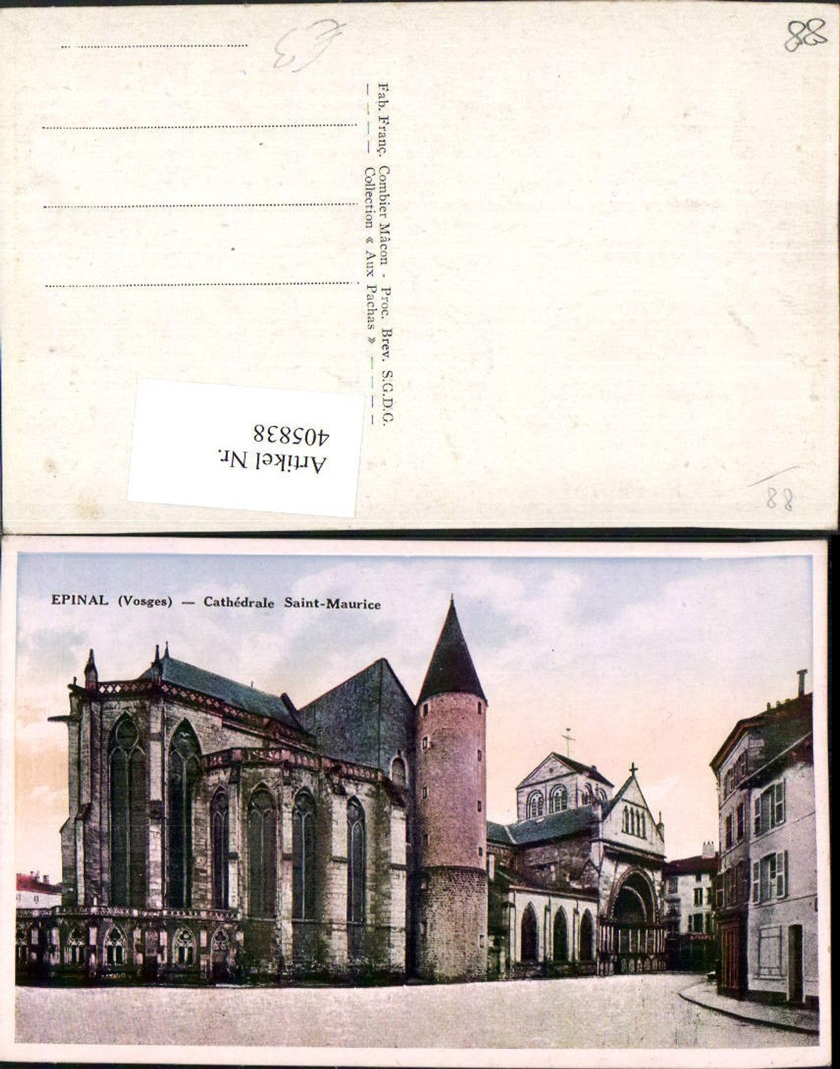 405838,Lothringen Vosges Epinal Cathedrale Saint-Maurice Kirche
