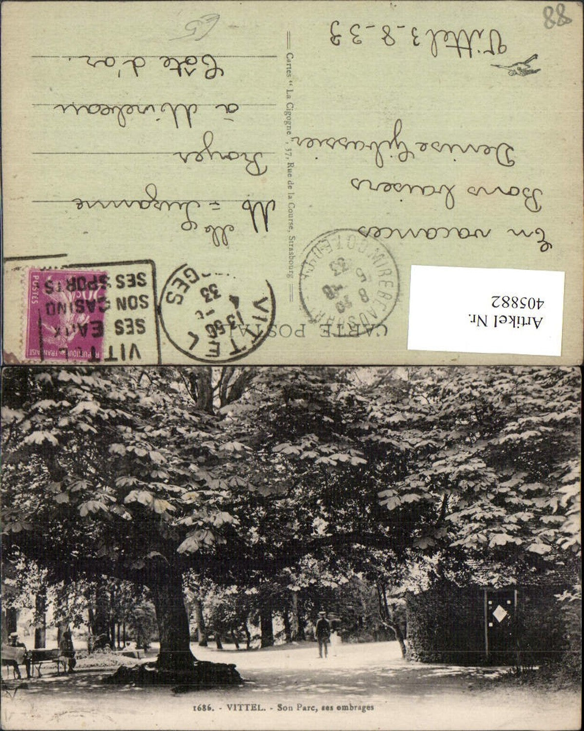 405882,Lothringen Vosges Vittel Son Parc ses ombrages Park