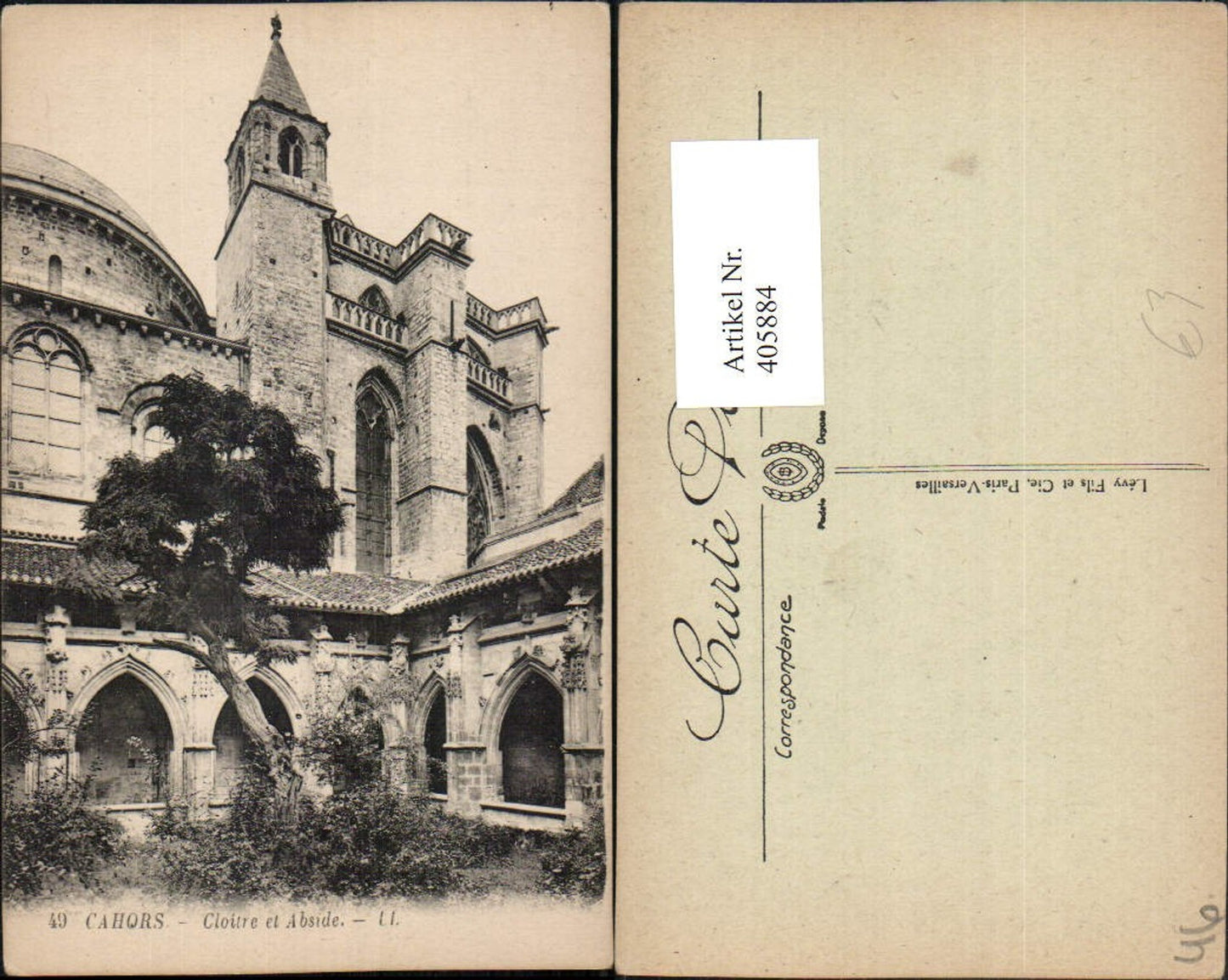 405884,Midi-Pyrenees Lot Cahors Cloitre et Abside Monastery Arcades