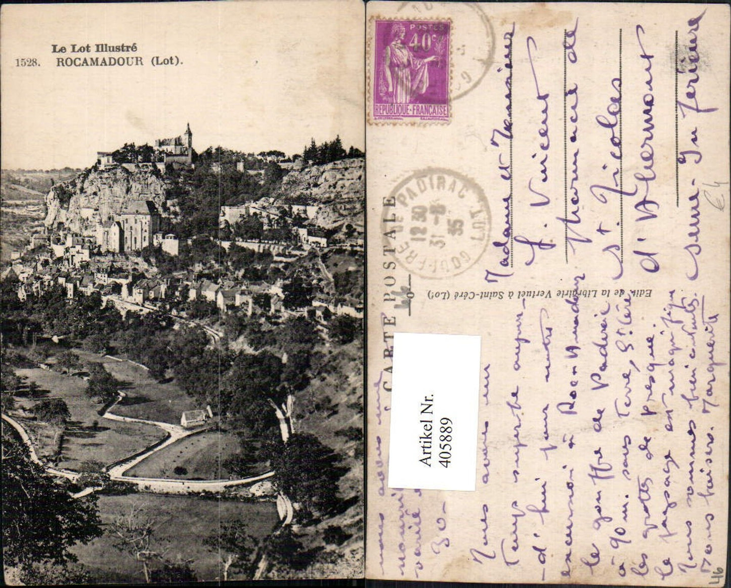 405889,Midi-Pyrenees Lot Rocamadour Totale