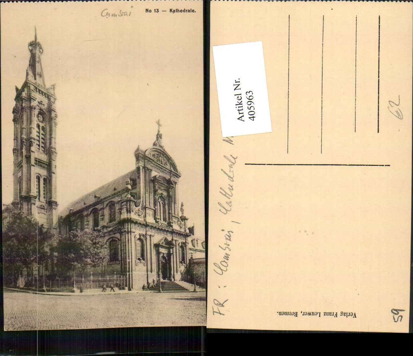 405963,Nord-Pas-de-Calais Nord Cambrai Cathedrale Kirche