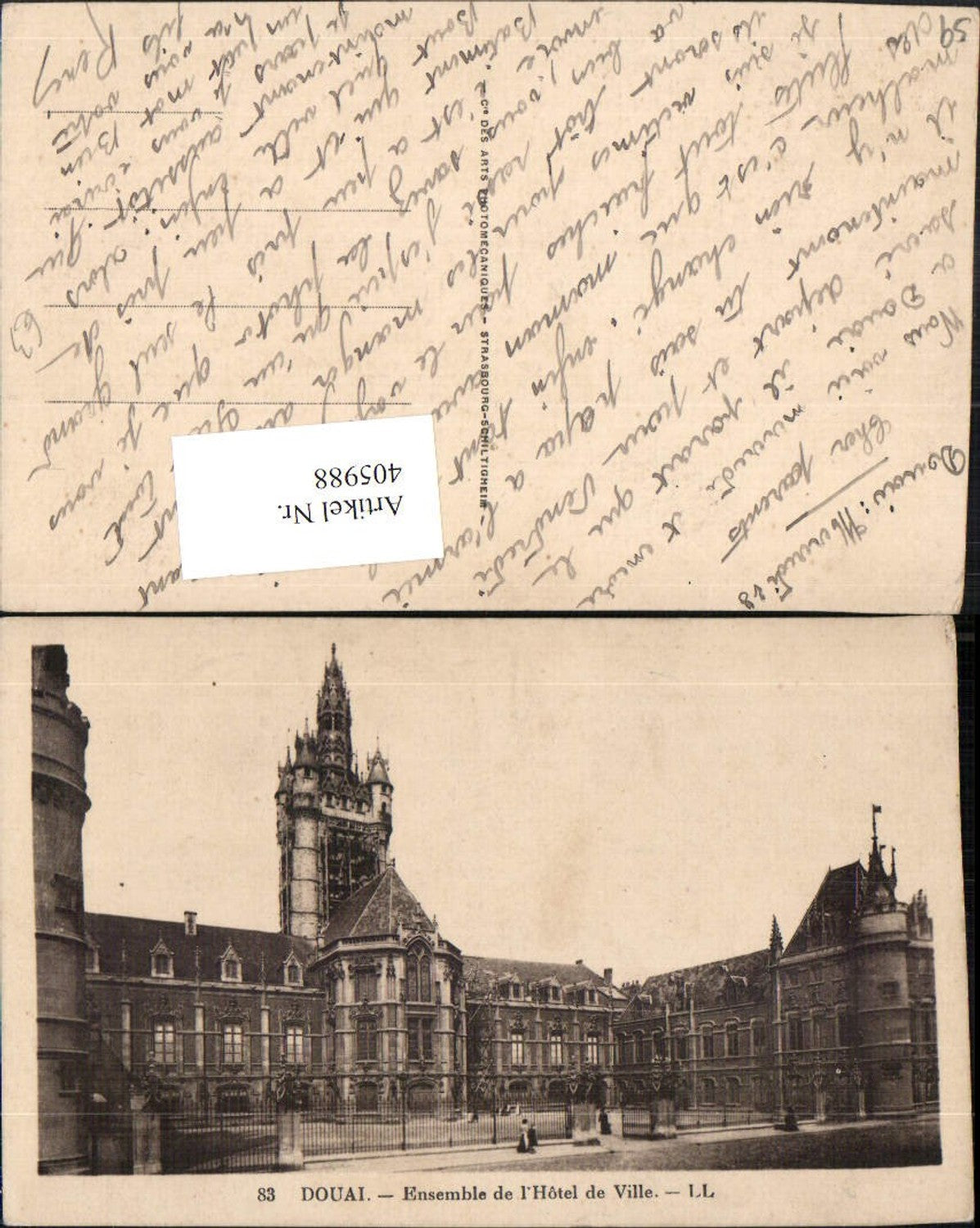 405988,Nord-Pas-de-Calais Nord Douai Ensemble de l'Hotel de Ville Rathaus