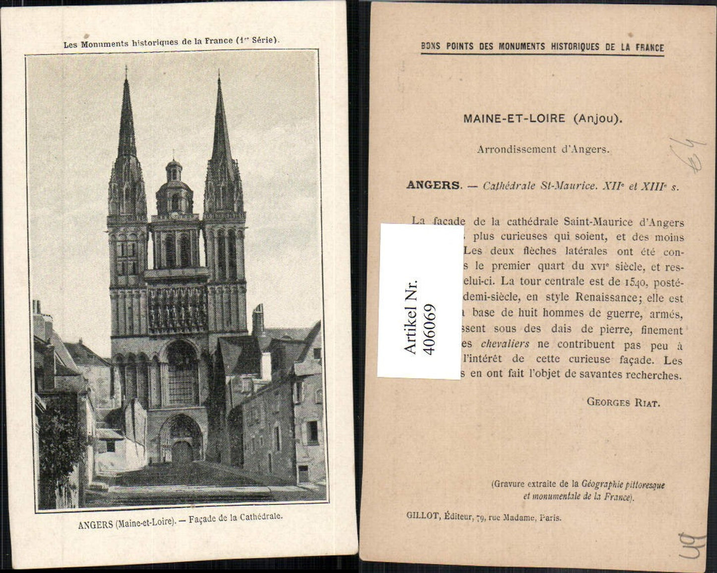 406069,Pays de la Loire Maine-et-Loire Angers Cathedrale Kirche