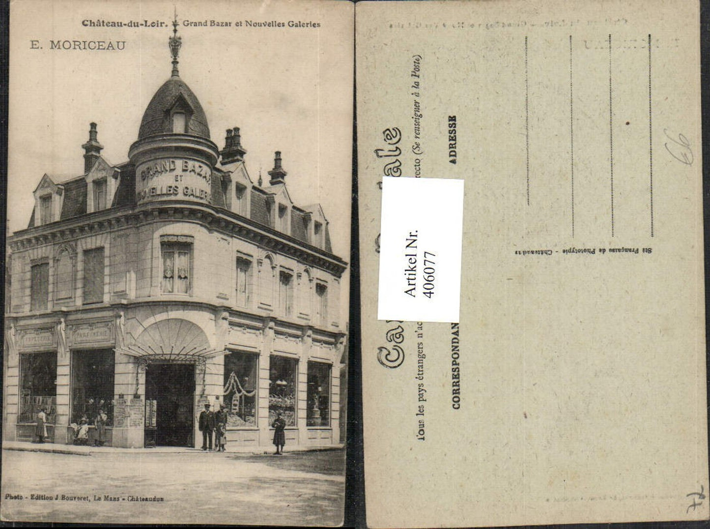 406077,Pays de la Loire Sarthe Chateau-du-Loir Grand Bazar et Nouvelles Galeries