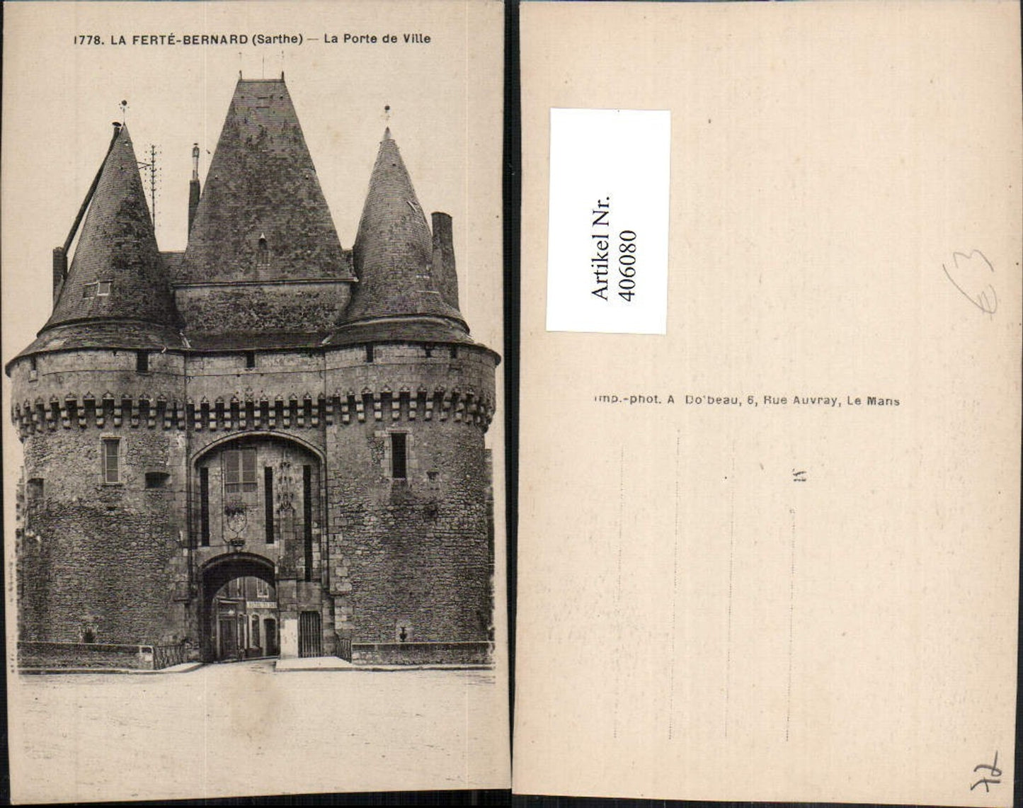 406080,Pays de la Loire Sarthe La Ferte-Bernard La Porte de Ville Tor