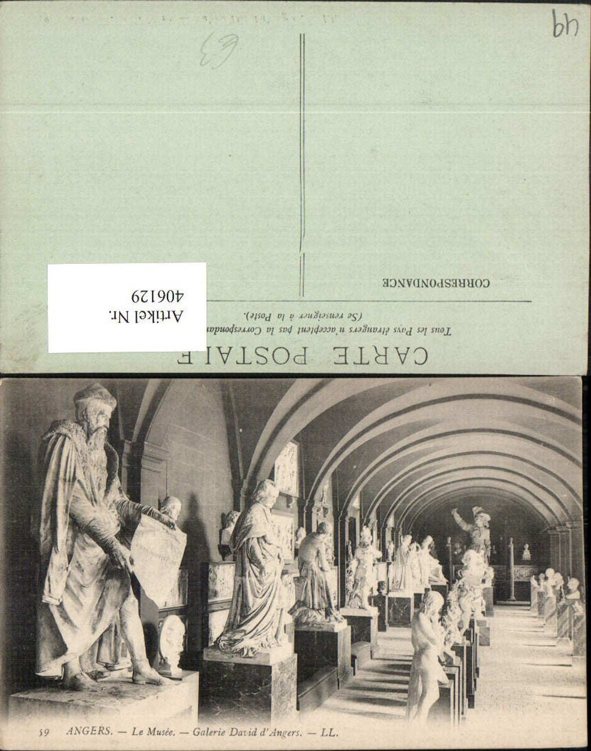 406129,Pays de la Loire Maine-et-Loire Angers Le Musee Galerie David d'Angers Statuen
